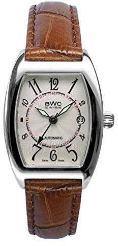 BWC Swiss Damen Uhr Analog Automatik mit Leder Armband 200075004