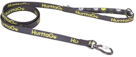 Hurtta Go Leash Hundeleine mit Karabiner und gepolstert Griff - 180 cm x 1,5 cm Gelb/Grau