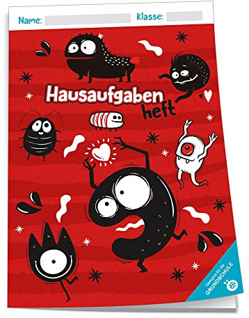 Trötsch Hausaufgabenheft für die Grundschule Monster: Schulplaner Hausaufgabenheft Timer Terminkalender