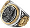 YABEME Buddhismus Göttin 925 Silber Vintage Ring Hochpolnische Anlaufbeständigkeit Große Schwere Geschnitzte Schmuck Biker Geschenk (Größen 17-28),21