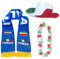 Sonia Originelli Fanset Fanartikel Fanhut Blumenkette Fanschal WM EM Farbe: Italien