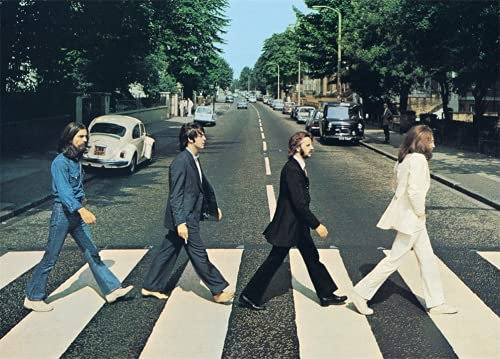 Meecaa Kit de peinture à l'huile par numéros The Beatles Street pour adultes et débutants - 40,6 x 50,8 cm (les Beatles, sans cadre)