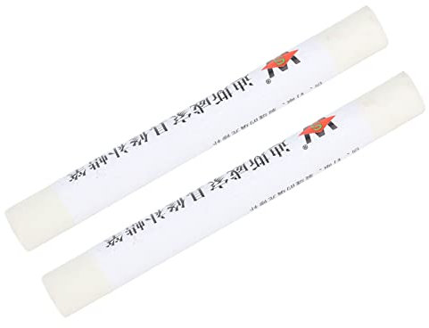 2 Lápices de Cera para Reparación de Muebles, Color para Reacabado de Arañazos, Pintura para Retocar los Ojos de las Uñas, Material de Reparación Compuesto de Madera(Blanco marfil)