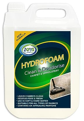 Jovs Carpet Cleaner Shampoo Deodorizer - 5 Litre High Concentrate for Professional Upholstery Cleaning