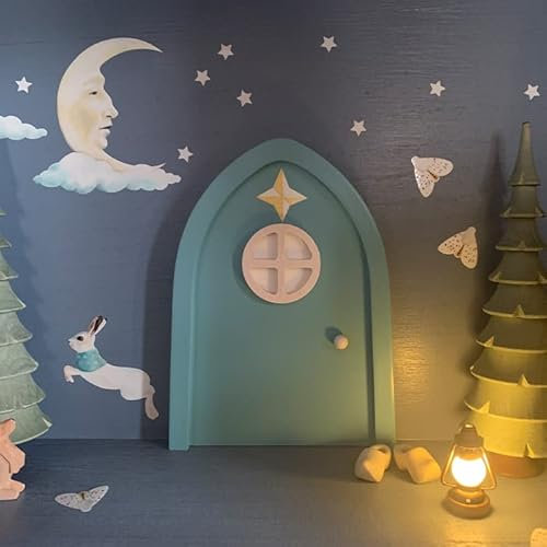 TinyFoxes Leuchtsticker Zauberwald - leuchtendes Wandtattoo für die Feen- und Wichteltür im Kinderzimmer - von Kristin Franke
