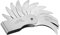 Konkavlehre, Radiuslehre, R0.3-1.5/ R1-6.5/ R7-14.5/ R15-25//R25-50/R52-100MM Edelstahl-Radius-Kehllehre (R1-6.5MM), Staubwedel (R25-50MM)