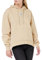 Calvin Klein Jeans Damen Hoodie Woven Label Oversized mit Kapuze, Beige (Warm Sand), XS