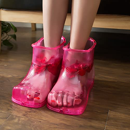 CREAMOON Massage Fußbad Schuhe Fußbad Massagegerät Beweglicher Fuß Soak Tub Pediküre Fuß Spa Thermische Massage zur Förderung der Durchblutung