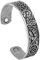 TQWSVUM Wikinger Raben Offener Armreif - Nordisch Herren Keltisches Knoten Krähen-Manschette Armband - Nordische Mythologie Odin Huginn Und Muninn Tieramulett Armband Irischer Schmuck(Silver)