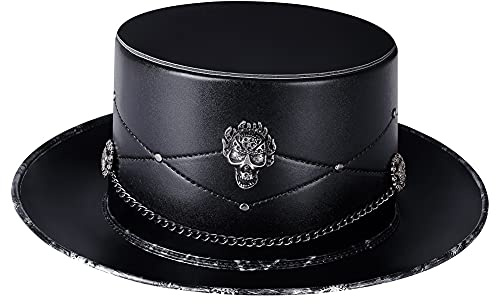HINGTAT Halloween Steampunk Pest-Doktor Neutral Magic Hat Gentleman Zylinderhut Männer Weiblich Cosplay Prom Requisiten magische Hut Gentleman Party Top Hut