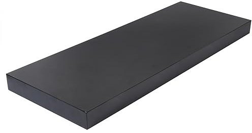 EUGAD Wandregal Wandboard Buchregal Hängeregal DVD CD Regal Holz Board 60cm Schwarz 0324QJ