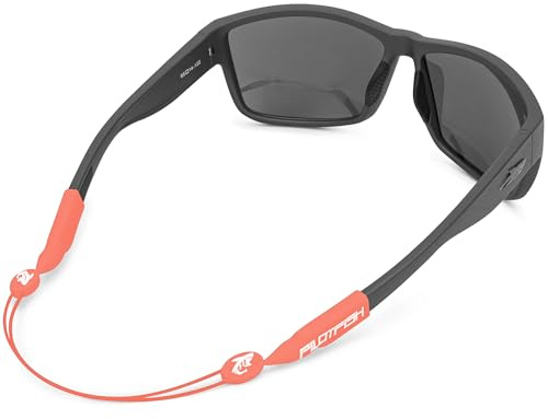 Pilotfish No Tail Adjustable Eyewear Retainer Cable Strap: Sunglasses, Eyeglasses, Glasses (14 Inch, Salmon)