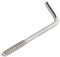 OPIOL QUALITY® Schraubhaken mit Holzgewinde 5,3x100mm (5 Stück) Hakenschraube gerade aus Edelstahl A2 Haken-Schraube L-Haken