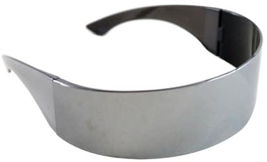 MIMIKRY Futuristische 90er Space Brille verspiegelt Rave Schnelle Brille Alien Visir