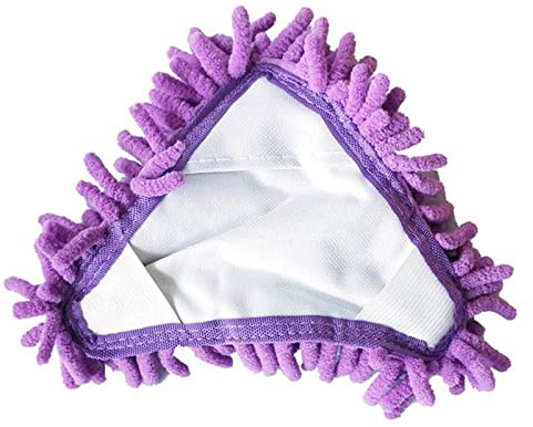 Mopa húmeda y seca de microfibra ajustable triangular, rotación de 180°, multifuncional, fregona para limpieza de suelos (tamaño: fregona) (cabezal de fregona)
