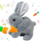 Asslye Interaktives Kaninchen Spielzeug, Hase Spielzeug, Hüpfendes Kaninchen, Hase Kuscheltier, Geräusche Macht und Dessen Ohren und Nase Sich Bewegen, Plüschhase für Weihnachtstag Geschenke