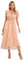HEYPORK Damen Frühling Sommer Kleider Bequem Lässig Kleid Mode Elegant Röcke Frauen Stickerei Bright Silk Mesh Kleid V-Ausschnitt Medium Länge Kleider(Rosa, L)
