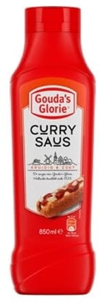 Gouda´s Glorie Curry Sauce - 1x 850ml - Originalrezept nach Holländischer Art, aus Curry und Tomate, zu Currywurst, Frikandel, Pommes, als Würze, zu Pizza und Pasta, warm und kalt genießbar