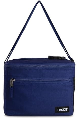 PackIt PKO-ES-TBL Freezable Essential Cooler, True Blue, Polyester