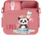 wolga-kreativ Personalisierte Kinder Lunchbox Baby Panda mit Fächern - mit Besteck und Unterteilung - Vesperdose Geschenk Einschulung Schule Kindergarten