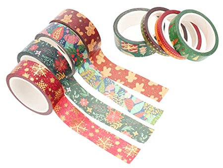 TEHAUX 63rollen Teiliges Weihnachts Washi Tape Dekorative Klebebänder Für Scrapbooking Kalender Und Verpackungen Um Festliche Zu Und Wiederverwendbar