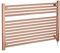Straight Brushed Copper Ladder Towel Rail Radiators Single Heat Electric Element Bathroom Heater - 900 x 600mm