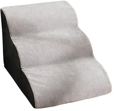 Escaleras para perros para mascotas pequeñas y grandes - Escaleras portátiles para mascotas para cama, sofá o coche | Escalera para perros de 3 escalones con pendiente de esponja y superficie antidesl