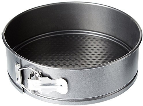 Concept4u Spring Form Cake Tin Round Non-Stick Cake Pan Loose Base Baking Pan Tray Easy Release Bakeware Cakes and Cheesecake Grey 23cm