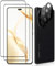 HeeYeal Verre Trempé + Caméra Arrière Protecteur Compatible avec Honor 200 Pro, [2 + 2 Pièces] 9H Dureté HD Transparent Film en Verre Trempé, Protection D'écran pour Honor 200 Pro