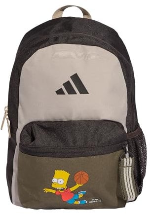 adidas Unisex Kids Die Simpsons Kids Rucksack Night Brown/Olive Strata/Wonder Beige 1 Größe