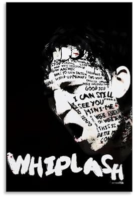 LNXEJAKT Whiplash Movie Poster Dekorative Malerei Leinwand Wandkunst Wohnzimmer Poster Schlafzimmer Malerei,Wandkunst Bilddruck Moderne Familienzimmer Dekor 08x12inch(20x30cm)
