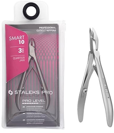STALEKS PRO by Natury Nails Alicate profesional para cutículas 3mm. Acero inoxidable. Smart 10-3