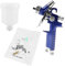 Pistola a spruzzo HVLP, pistola di vernice a spruzzo ad aria, pistola spray professionale, con ugello da 0,8 mm e tazza da 125 ml per spruzzatura per auto, prima auto, spruzzatura (H-2000A 0,8 mm)