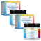 Hydroxylapatite Lot de 2 pastilles de dentifrice avec nano-hydroxylapatite sans fluorure et sans plastique Reminéralise l'émail des dents Eco et facile à voyager, goût de menthe dans une bouteille en