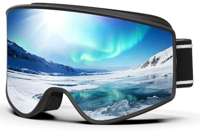 BEACOOL Ski Goggles Skiing Goggles UV400 Protection Anti-glare Ski Goggles Dual Lens For Women Men Youth,Helmet Compatible