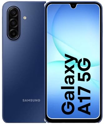 Samsng Galaxy A17 5G, AI Smartphone, Slim 7.5mm Frame, Large Screen, 50MP Camera, 128GB Storage, 4GB Memory, 5000 mAh Battery (Blue)