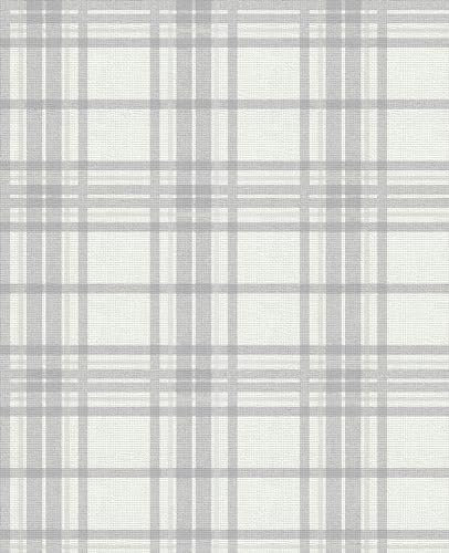 Superfresco Easy Country Tartan Silver Wallpaper