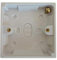 16mm Single Gang Backbox/Pattress for Electrical, Networking and Telecoms (Qty 1)
