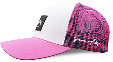Grace Folly Strand-Truckerkappe für Damen, Snapback-Baseballkappe für den Sommer, Rosa, Einheitsgröße