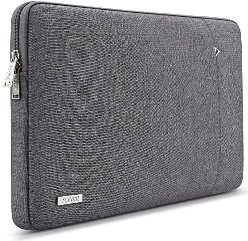 TECOOL 13,3 Zoll Laptop Tasche Hülle MacBook Tasche für MacBook Air 13 13.6 M4 M3 M2 M1 2025 2024-2010,Mac Book Pro 14/13 M4 M3 M2 2024 2023-2012,13,3 wasserdichtem Schutzhülle,Dunkelgrau