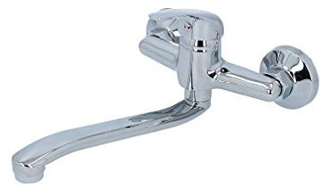 VBChome Spülbecken Armatur Aufputz Badarmatur verchromt Sehr Klein Strahlregler Waschtisch Keramikkartusche Hochdruck-Armatur Einhebel Einhebelmischer Waschbecken-Armatur Drehbarer Auslauf