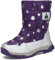 Mishansha Mädchen Winterstiefel Kinder Winterboots Warm Gefütterte Schneestiefel Mädche Rutschfeste Outdoor Winter Schuhe Violett 38