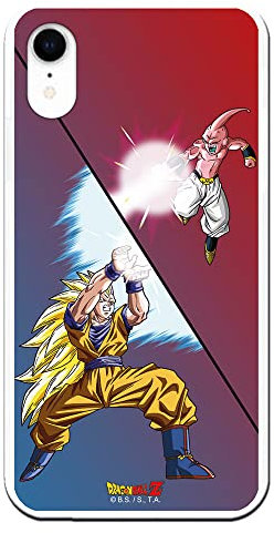 Offizielle Dragon Ball Z Goku vs Buu Schutzhülle - Lizenzprodukt kompatibel mit iPhone XR