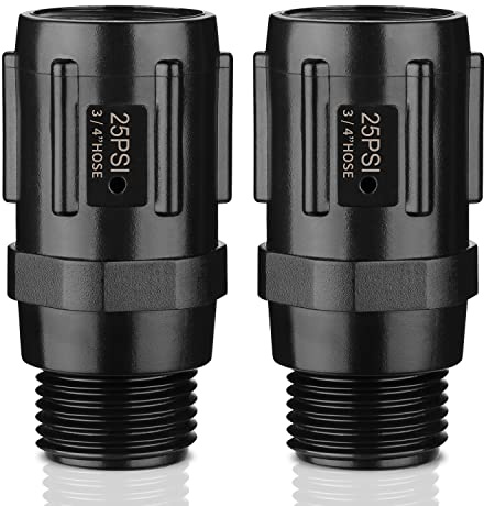 [Upgraded] Pressure Regulator 25 PSI, 3/4 FHT × 3/4“ MHT, Pressure Reducer Low Flow Valve, Great for Drip Irrigation System (2 Pack)