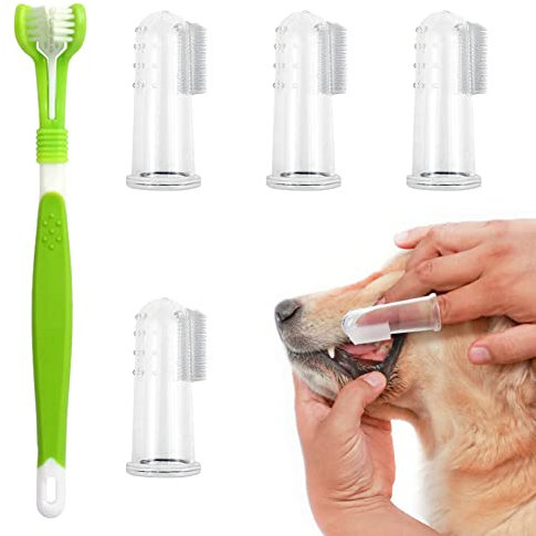 Hundezahnbürste Fingerling,Hundezahnbürste Fingerling Wiederverwendbar, Hundezahnbürste,Fingerlinge Hunde Zahnpflege,Pet Zahnbürste,Hundezahnbürste Silikon,Zahnbürste Hund,Hund Zahnreinigungspflege…