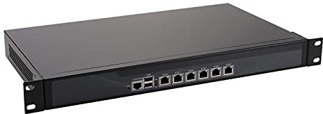 1U Rackmount Firewall, pFsense Plus, OPNsense, VPN, Network Appliance, Router PC, N5105, HUNSN RS06k, AES-NI, 6 x I226-V 2.5Gbe, 2 x USB, COM, VGA, SIM Slot, 4G RAM, 32G SSD
