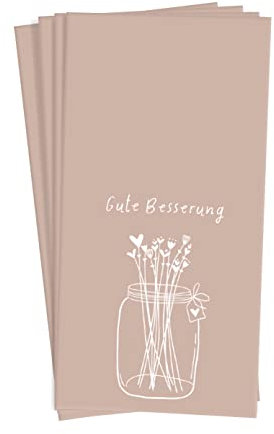 Grafik Werkstatt Taschentücher mit Spruch | Geschenkidee | 10 Stück | Gute Besserung
