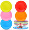 LIVESTN Lot de 50 Assiettes DIY, Assiettes Carton Couleur DIY Rondes Assiettes de Fête Jetables Assiettes en Papier Multicolores Biodégradables pour les fêtes et les pique-niques