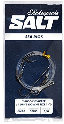 Shakespeare Salt Rig Fishing Rig (Flapper 1Up/1 - Hook Size-2)