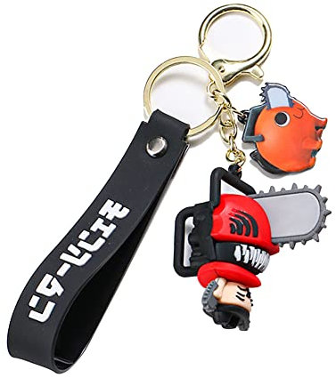 Dmspace Chainsaw Man - Llavero de silicona para hombre, diseño de tipo 1